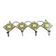 Forest Green And Yellow Ceramic Floral Tiles Hooks